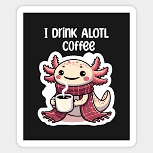 Cute Axolotl Coffee Lover Magnet